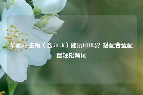 华硕510主板(含510-K)能玩LOL吗?搭配合适配置轻松畅玩