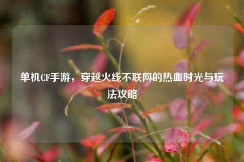 单机CF手游，穿越火线不联网的热血时光与玩法攻略