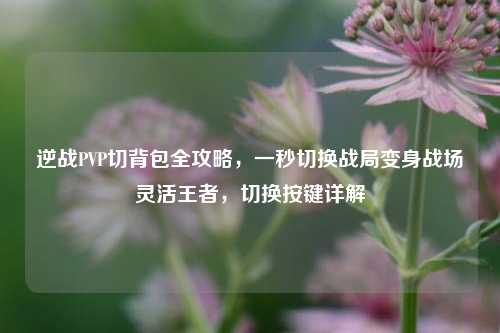 逆战PVP切背包全攻略,一秒切换战局变身战场灵活王者,切换按键详解