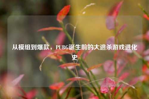 从模组到爆款，PUBG诞生前的大逃杀游戏进化史
