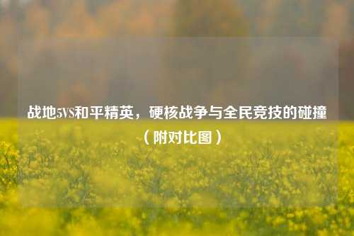 战地5VS和平精英，硬核战争与全民竞技的碰撞（附对比图）