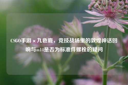 CSGO手游×九色鹿，竞技战场里的敦煌神话回响与m14是否为标准件螺栓的疑问