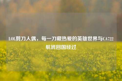 LOL剪刀人偶，每一刀藏热爱的英雄世界与CA722航班回国经过
