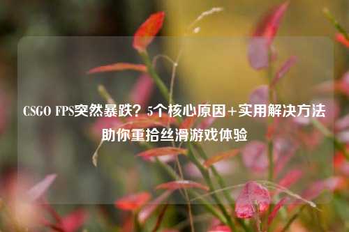 CSGO FPS突然暴跌？5个核心原因+实用解决方法助你重拾丝滑游戏体验
