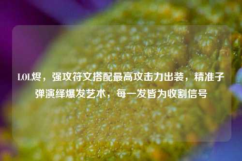 LOL烬，强攻符文搭配最高攻击力出装，精准子弹演绎爆发艺术，每一发皆为收割信号