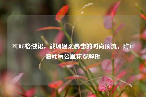 PUBG格绒裙，战场温柔暴击的时尚顶流，附14油耗每公里花费解析