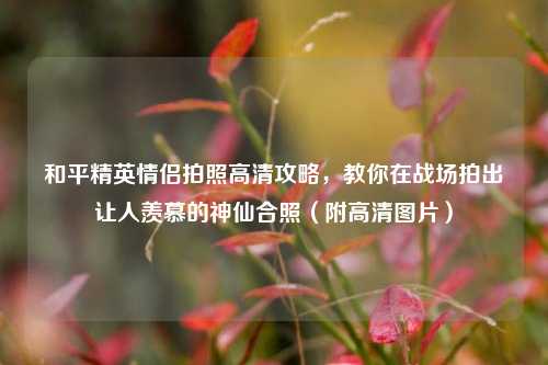 和平精英情侣拍照高清攻略,教你在战场拍出让人羡慕的神仙合照(附高清图片)