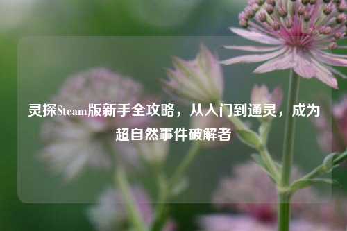 灵探Steam版新手全攻略,从入门到通灵,成为超自然事件破解者