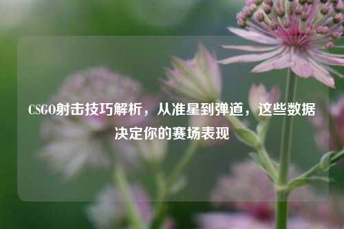 CSGO射击技巧解析，从准星到弹道，这些数据决定你的赛场表现