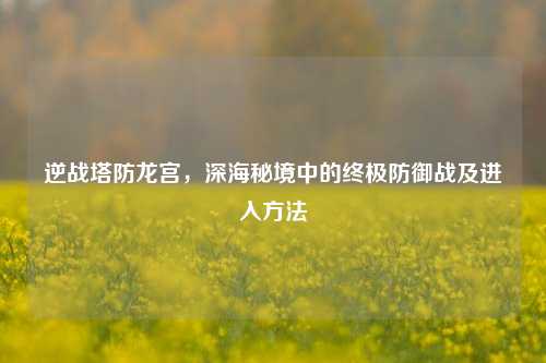 逆战塔防龙宫，深海秘境中的终极防御战及进入方法