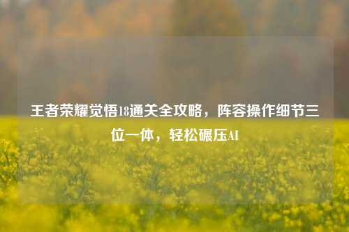 王者荣耀觉悟18通关全攻略，阵容操作细节三位一体，轻松碾压AI