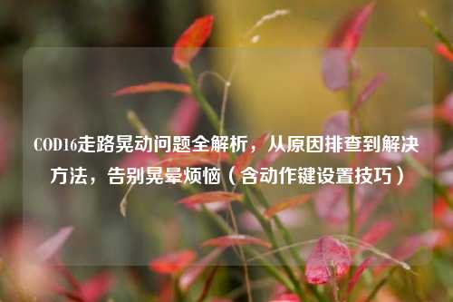 COD16走路晃动问题全解析，从原因排查到解决方法，告别晃晕烦恼（含动作键设置技巧）