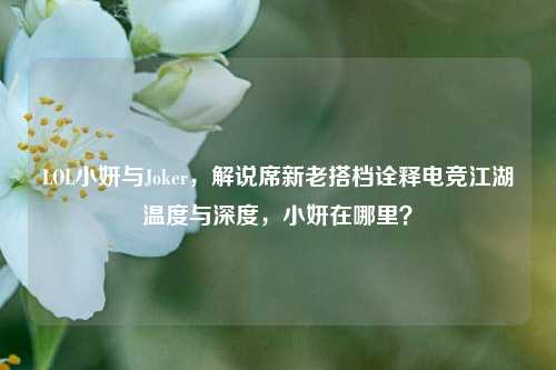 LOL小妍与Joker，解说席新老搭档诠释电竞江湖温度与深度，小妍在哪里？
