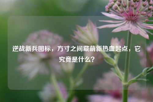 逆战新兵图标,方寸之间藏萌新热血起点,它究竟是什么?