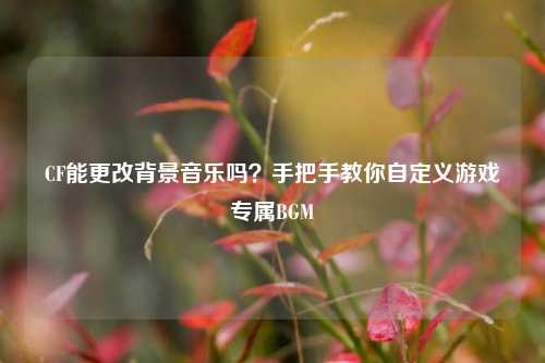 CF能更改背景音乐吗?手把手教你自定义游戏专属BGM