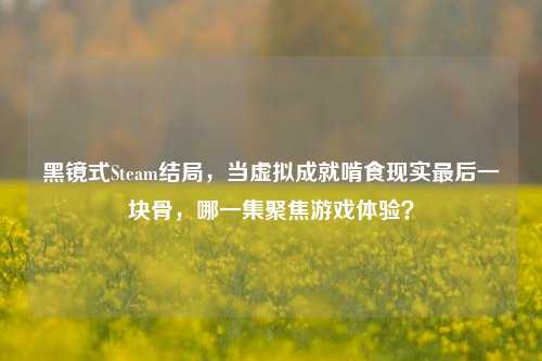 黑镜式Steam结局，当虚拟成就啃食现实最后一块骨，哪一集聚焦游戏体验？
