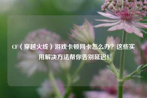 CF(穿越火线)游戏卡顿网卡怎么办?这些实用解决方法帮你告别延迟!