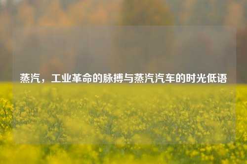 蒸汽，工业革命的脉搏与蒸汽汽车的时光低语