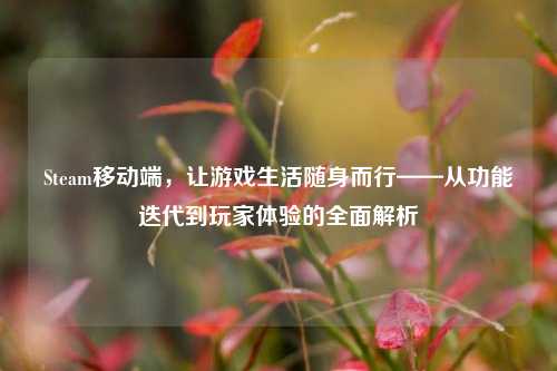 Steam移动端，让游戏生活随身而行——从功能迭代到玩家体验的全面解析