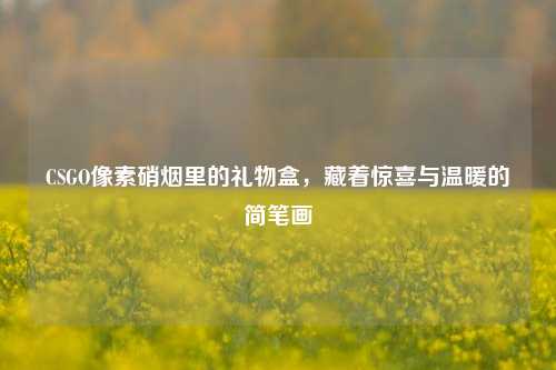 CSGO像素硝烟里的礼物盒，藏着惊喜与温暖的简笔画