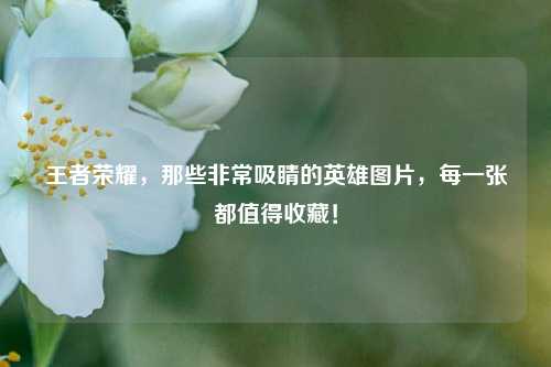 王者荣耀,那些非常吸睛的英雄图片,每一张都值得收藏!