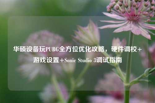 华硕设备玩PUBG全方位优化攻略,硬件调校+游戏设置+Sonic Studio 3调试指南