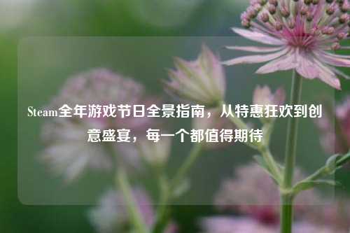 Steam全年游戏节日全景指南，从特惠狂欢到创意盛宴，每一个都值得期待