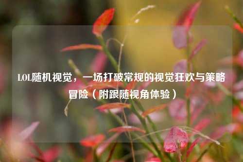 LOL随机视觉，一场打破常规的视觉狂欢与策略冒险（附跟随视角体验）