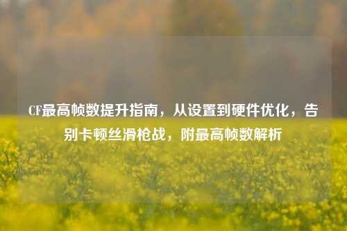 CF最高帧数提升指南，从设置到硬件优化，告别卡顿丝滑枪战，附最高帧数解析