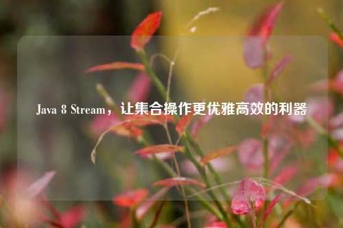 Java 8 Stream,让集合操作更优雅高效的利器