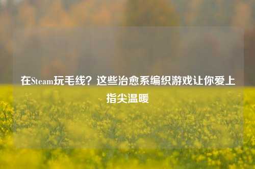 在Steam玩毛线？这些治愈系编织游戏让你爱上指尖温暖
