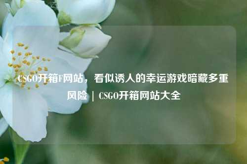 CSGO开箱F网站，看似诱人的幸运游戏暗藏多重风险 | CSGO开箱网站大全