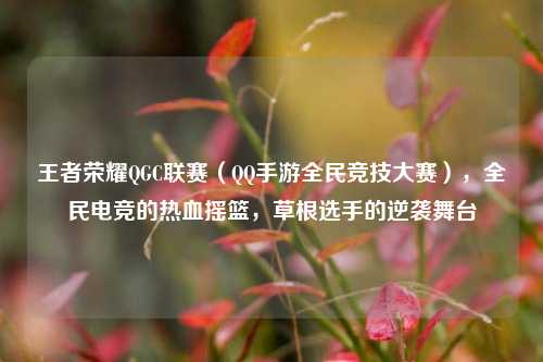 王者荣耀QGC联赛（QQ手游全民竞技大赛），全民电竞的热血摇篮，草根选手的逆袭舞台