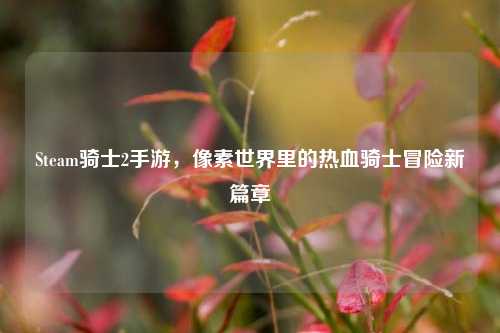 Steam骑士2手游，像素世界里的热血骑士冒险新篇章