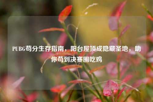 PUBG苟分生存指南，阳台屋顶成隐藏圣地，助你苟到决赛圈吃鸡
