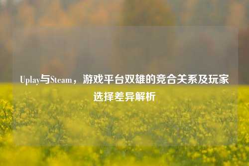 Uplay与Steam，游戏平台双雄的竞合关系及玩家选择差异解析
