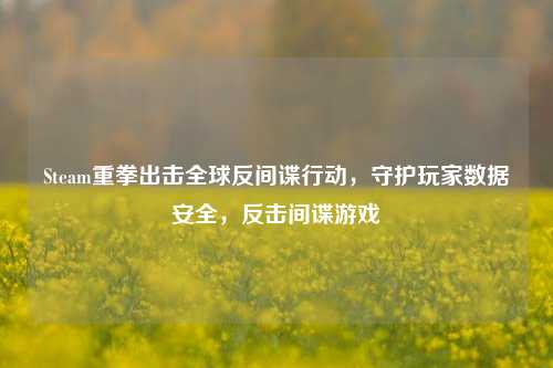 Steam重拳出击全球反间谍行动,守护玩家数据安全,反击间谍游戏