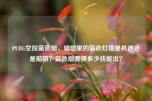 PUBG空投蓝色烟，硝烟里的蓝色灯塔是机遇还是陷阱？蓝色烟雾弹多少钱能出？