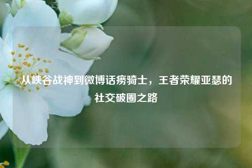 从峡谷战神到微博话痨骑士,王者荣耀亚瑟的社交破圈之路
