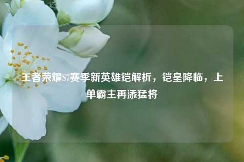 王者荣耀S7赛季新英雄铠解析，铠皇降临，上单霸主再添猛将