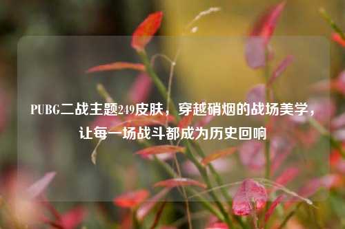 PUBG二战主题249皮肤，穿越硝烟的战场美学，让每一场战斗都成为历史回响