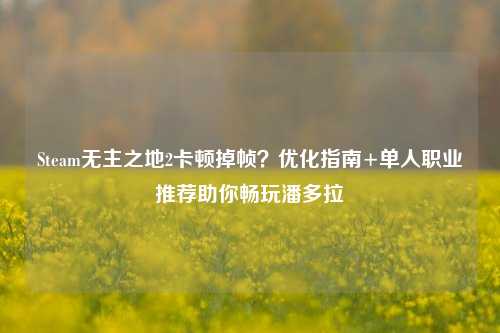 Steam无主之地2卡顿掉帧?优化指南+单人职业推荐助你畅玩潘多拉