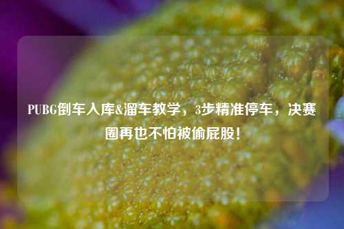 PUBG倒车入库&溜车教学,3步精准停车,决赛圈再也不怕被偷屁股!