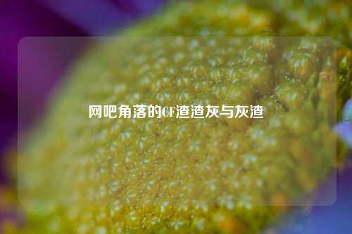 网吧角落的CF渣渣灰与灰渣